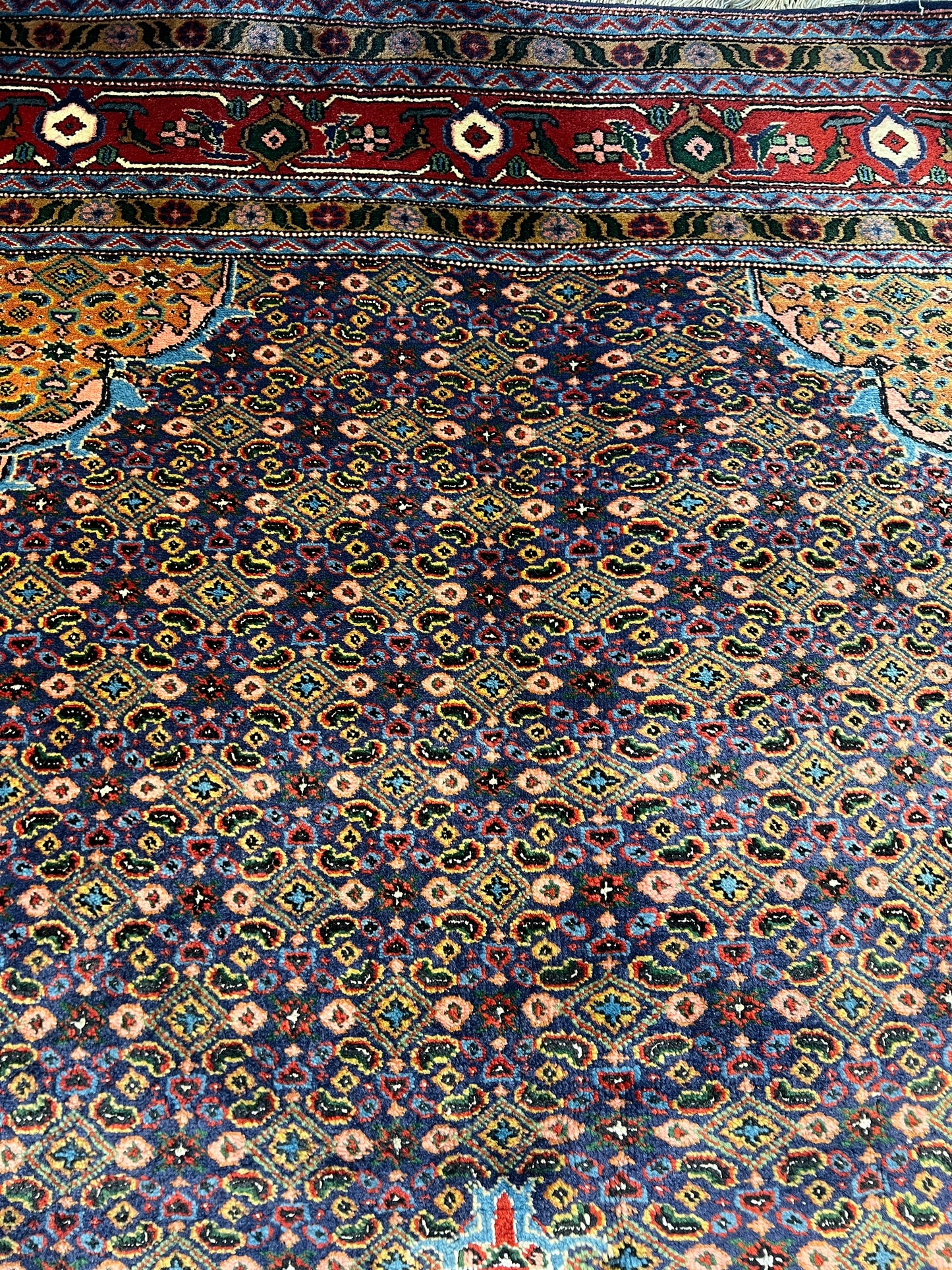ARDEBIL RUG AZARBAYJAN IRAN FISH PATTERN