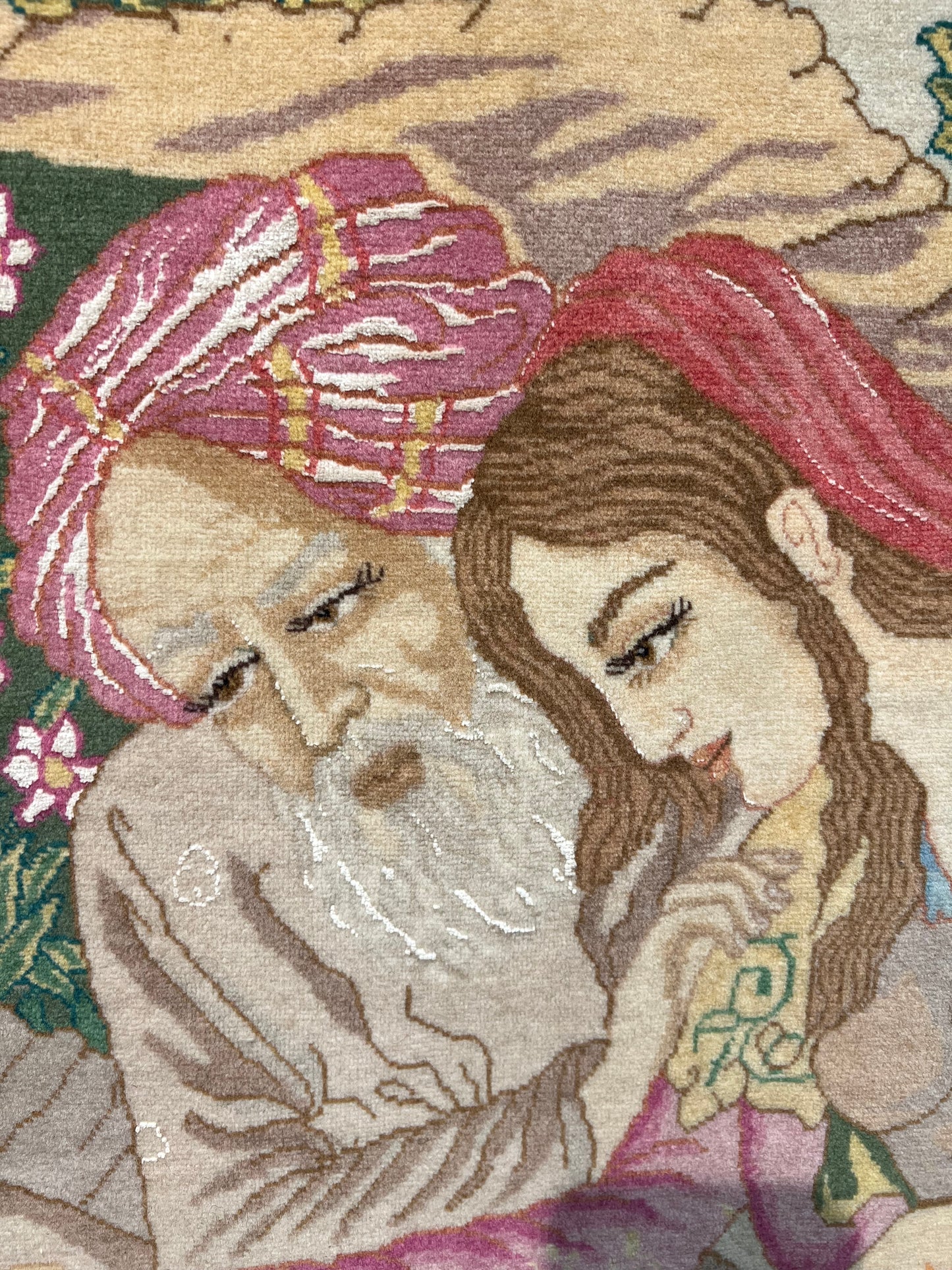 TABRIZ RUG MINIATURE PICTURE  OLD( OMAR KHAYYAM-HAFEZ - SAADI) 6