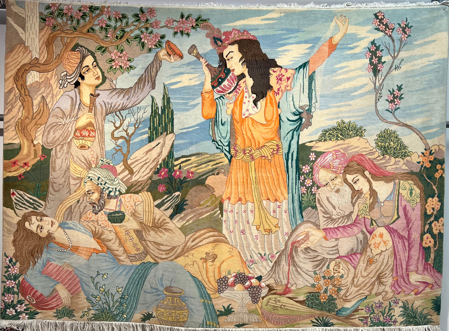 TABRIZ RUG MINIATURE PICTURE  OLD( OMAR KHAYYAM-HAFEZ - SAADI) 6