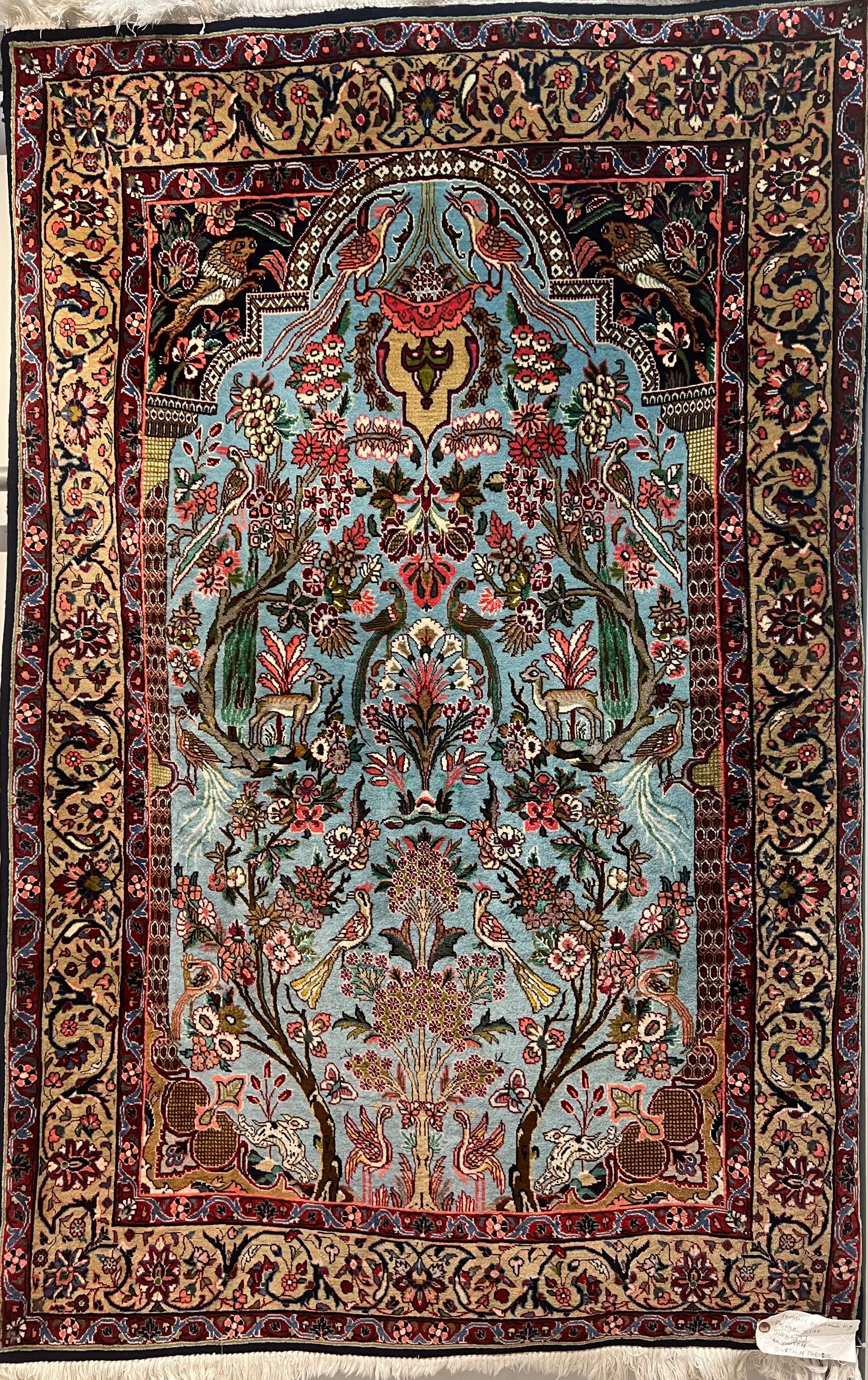 BIJAR RUG MEHRABI BAGH E BEHESHT OLD
