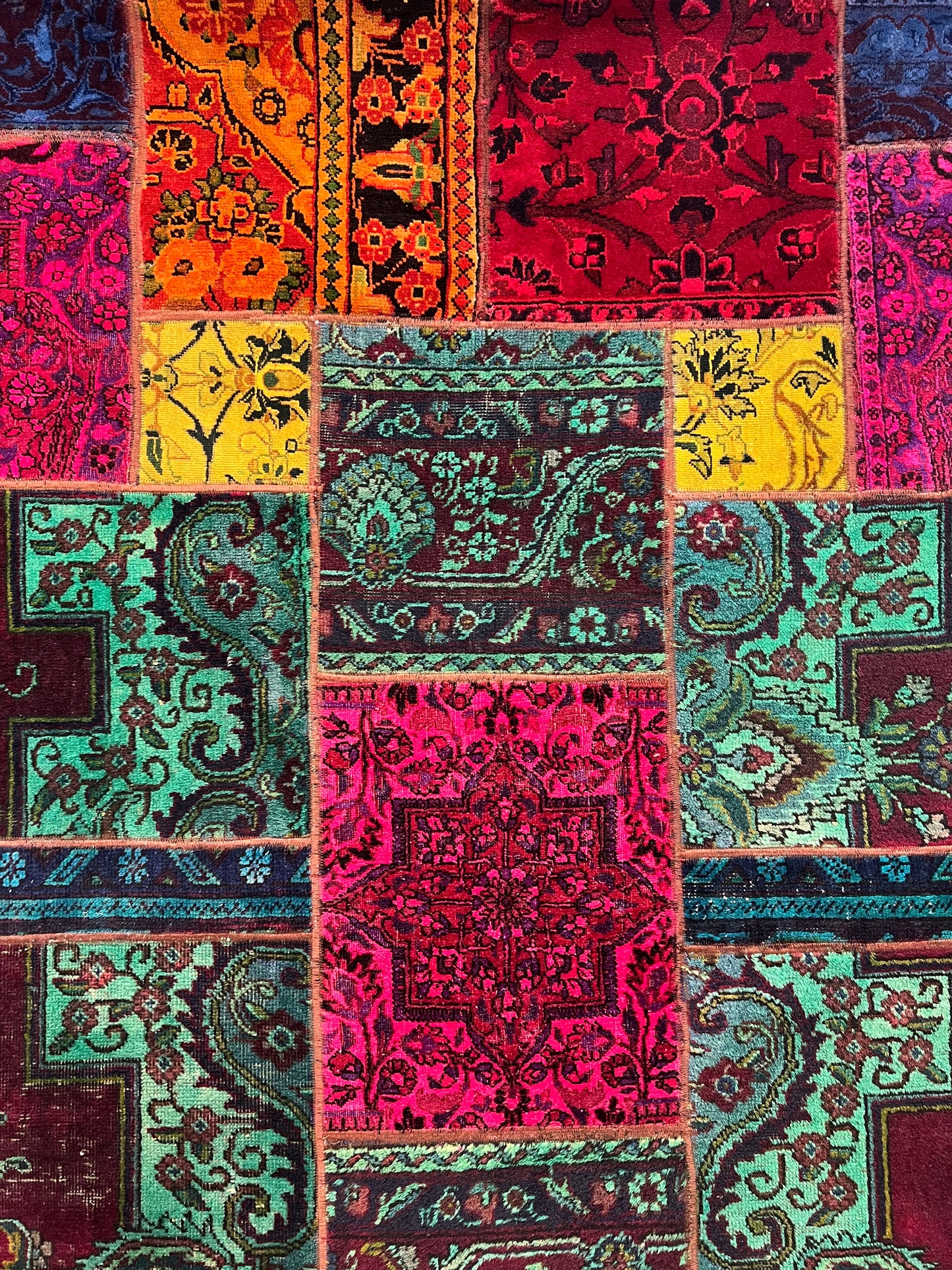 PATCHWORK RUG HAND MADE EXCLUSIVE FOR THE RUG CLUB