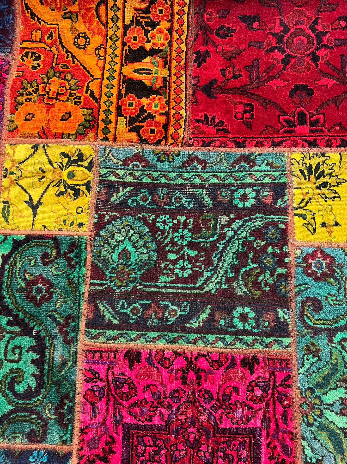 PATCHWORK RUG HAND MADE EXCLUSIVE FOR THE RUG CLUB