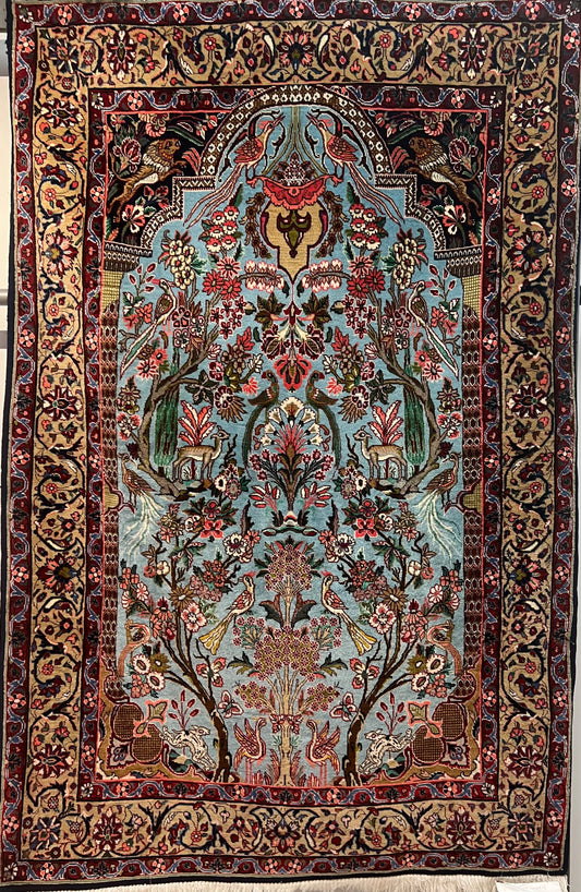 BIJAR RUG MEHRABI BAGH E BEHESHT OLD