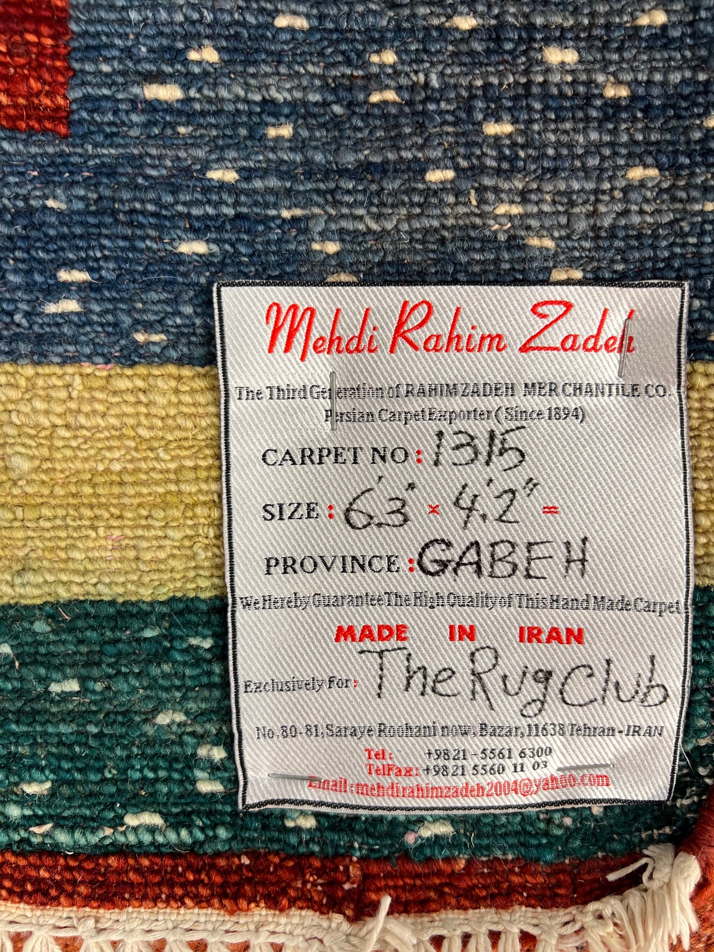 GABBEH RUG