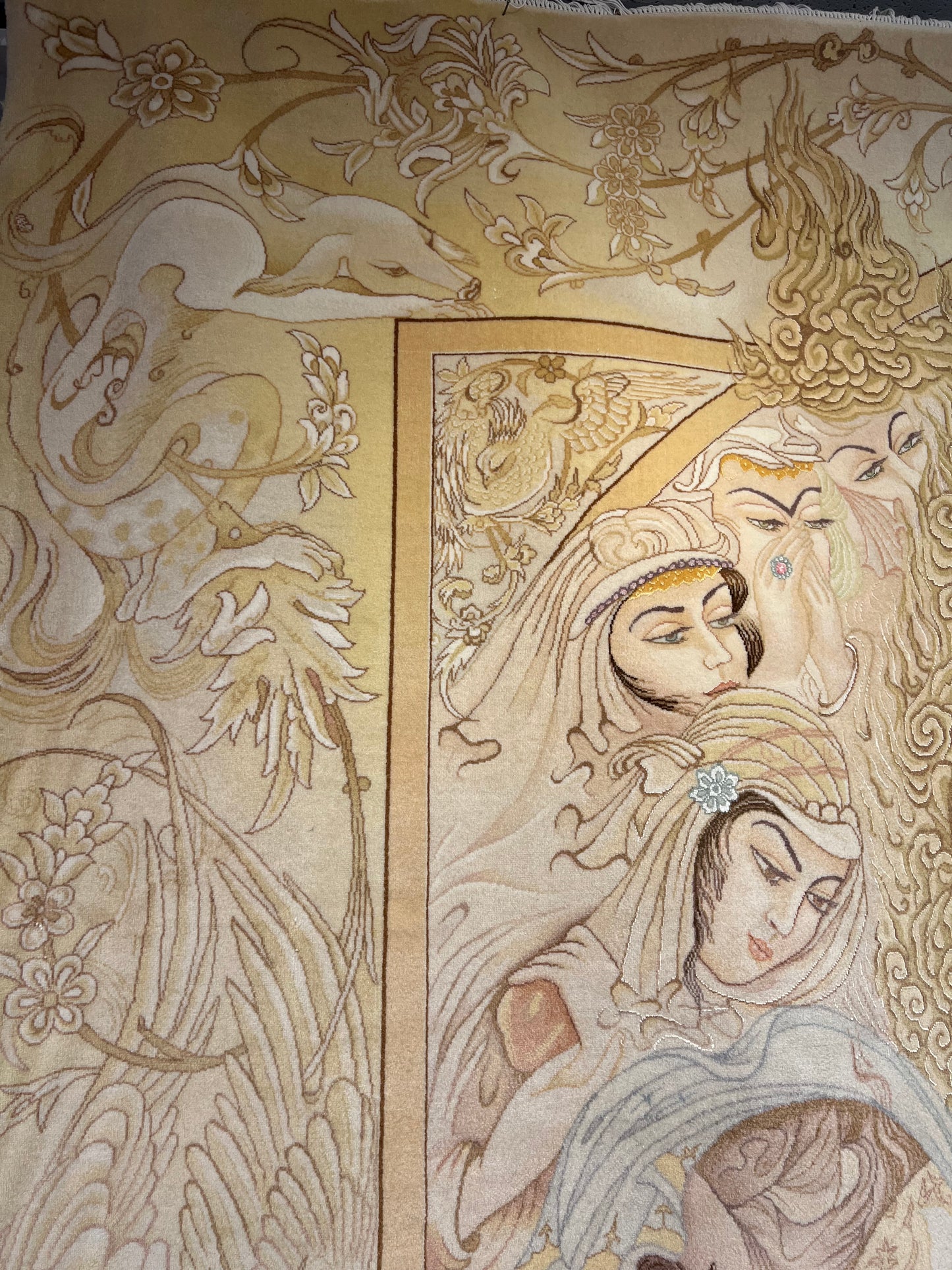 TABRIZ RUG  (60 RAJ) JOSEPH AND ZULEIKHA (POTIPHAR,S WIFE) LIMITED EDITION