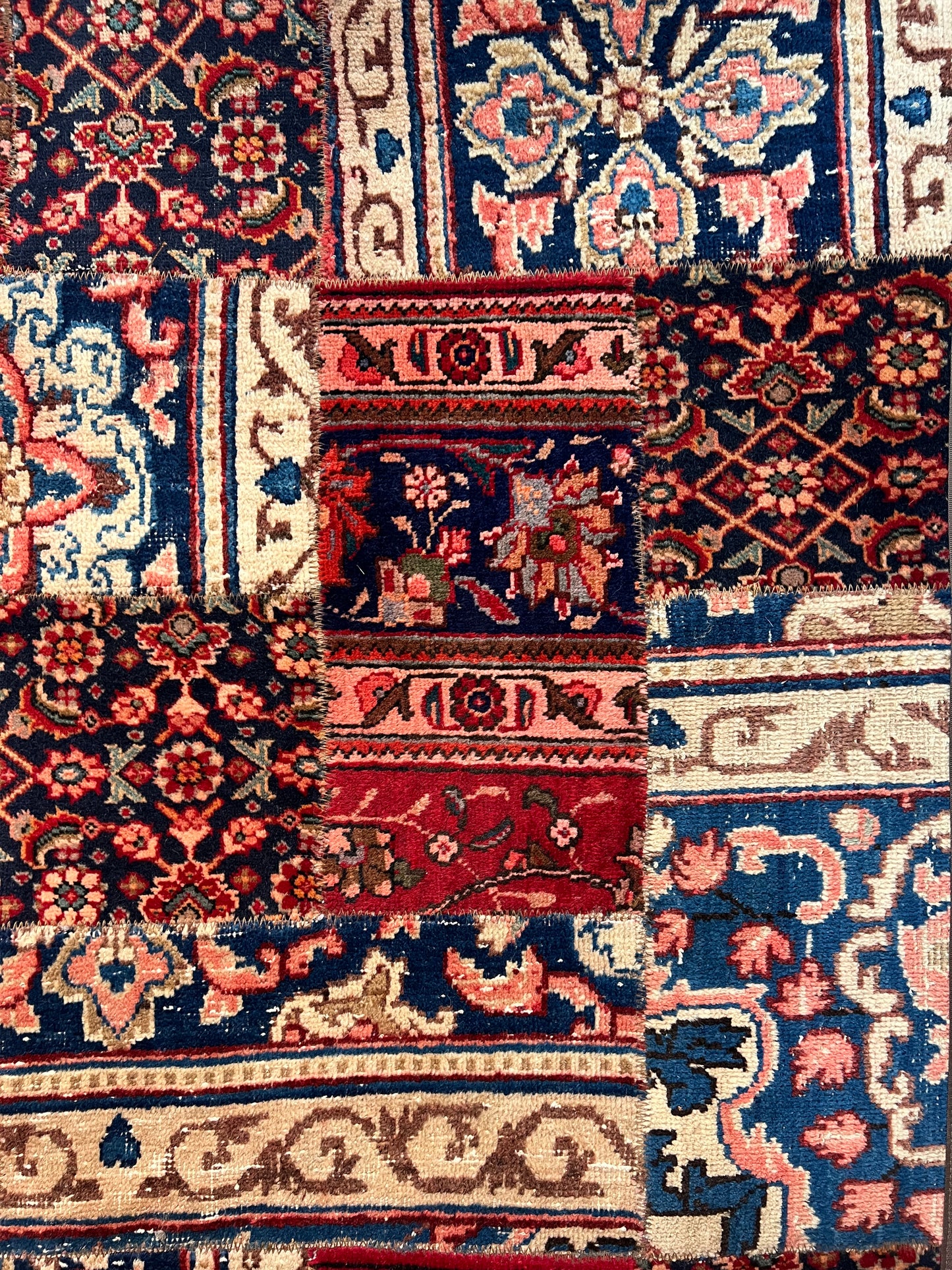 PATCHWORK RUG HAND MADE PERSIAN