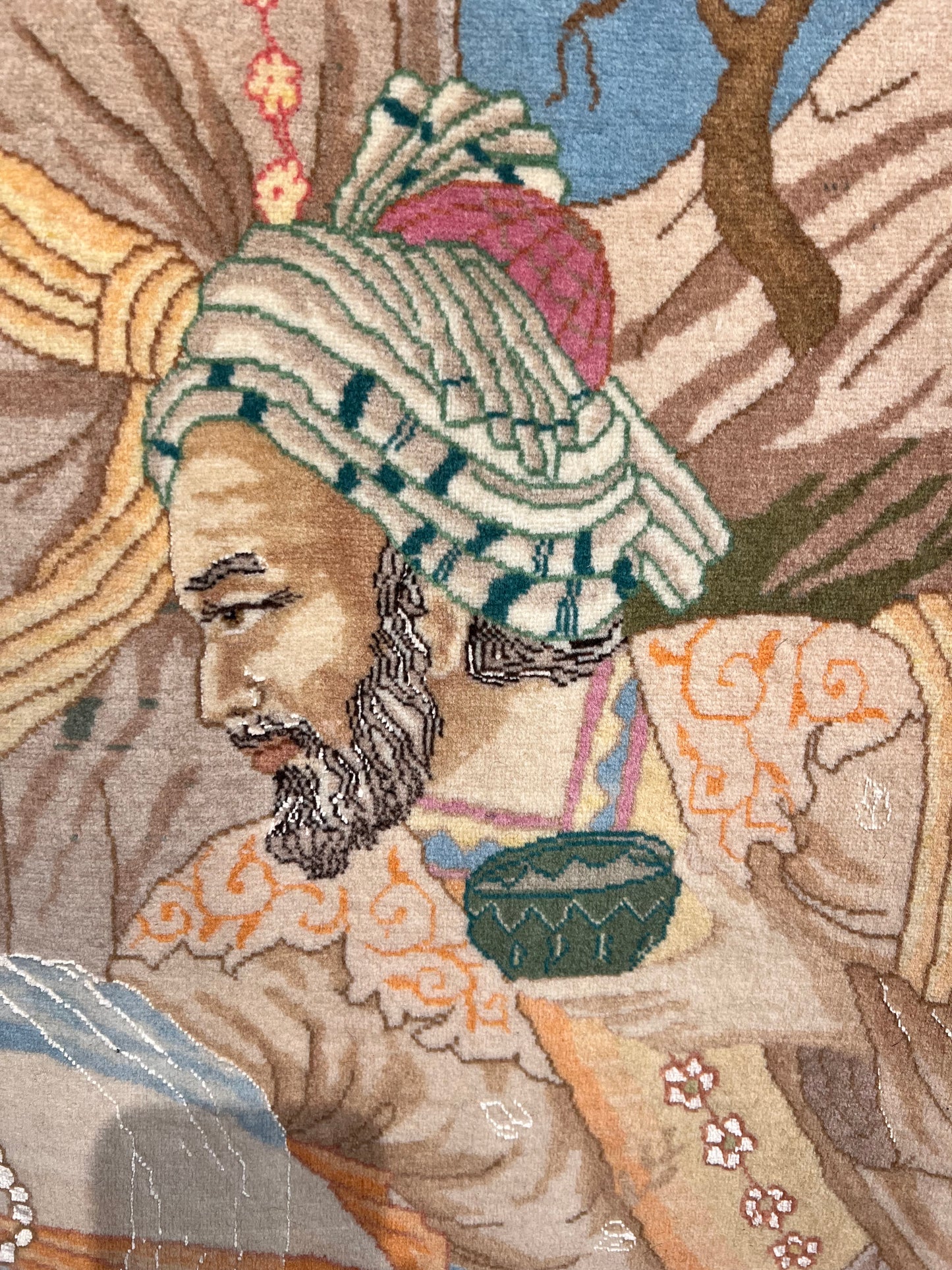 TABRIZ RUG MINIATURE PICTURE  OLD( OMAR KHAYYAM-HAFEZ - SAADI) 6