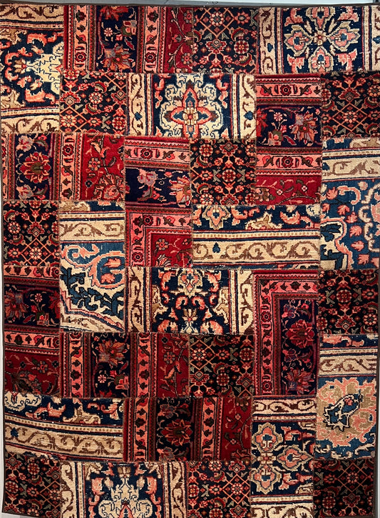 PATCHWORK RUG HAND MADE PERSIAN