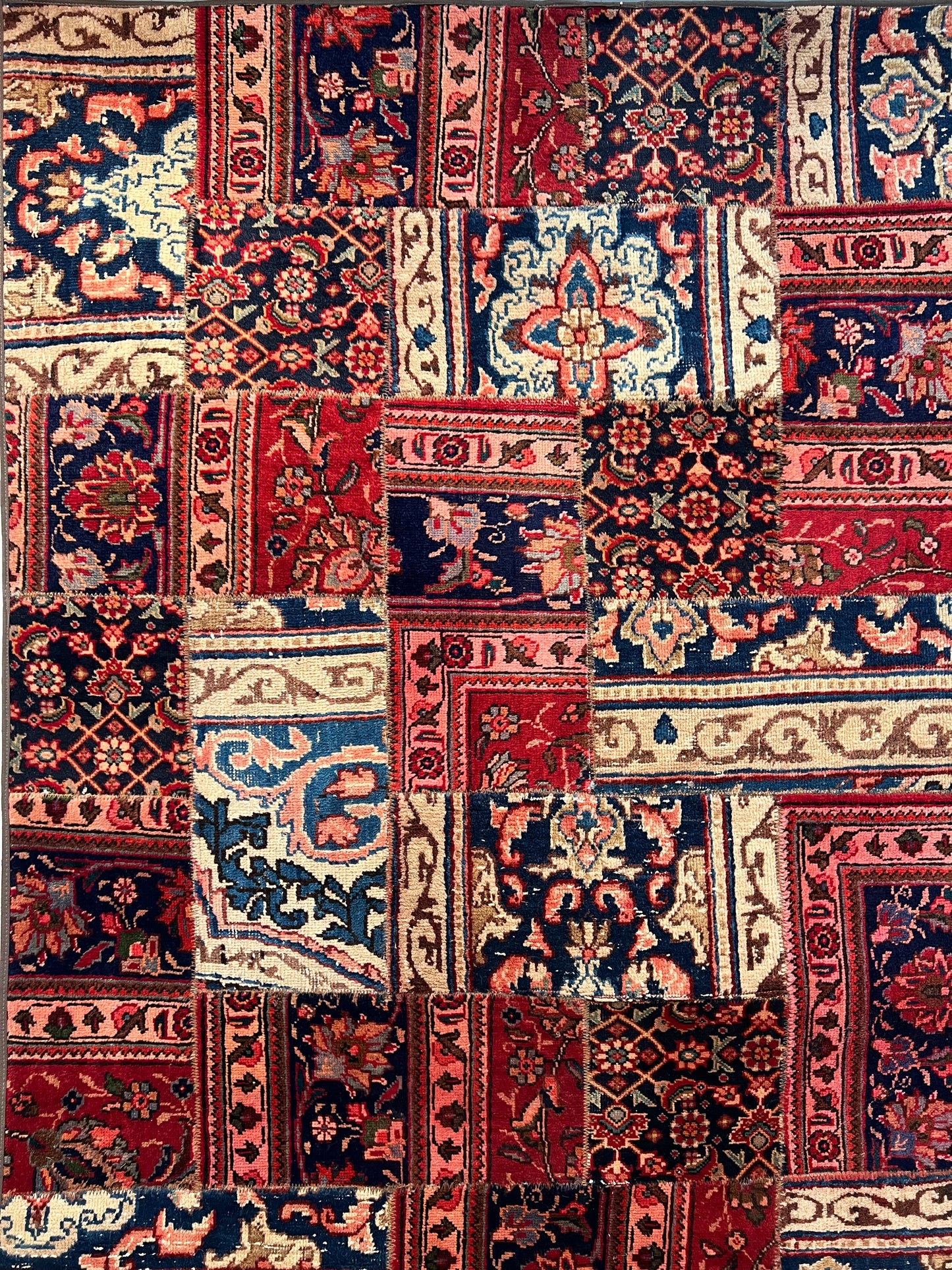 PATCHWORK RUG HAND MADE PERSIAN