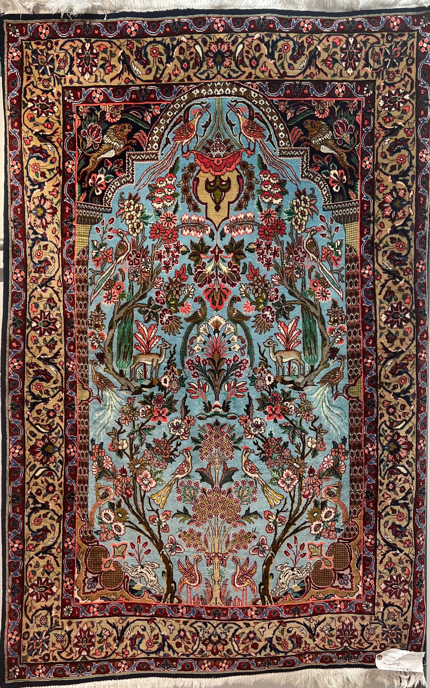 BIJAR RUG MEHRABI BAGH E BEHESHT OLD