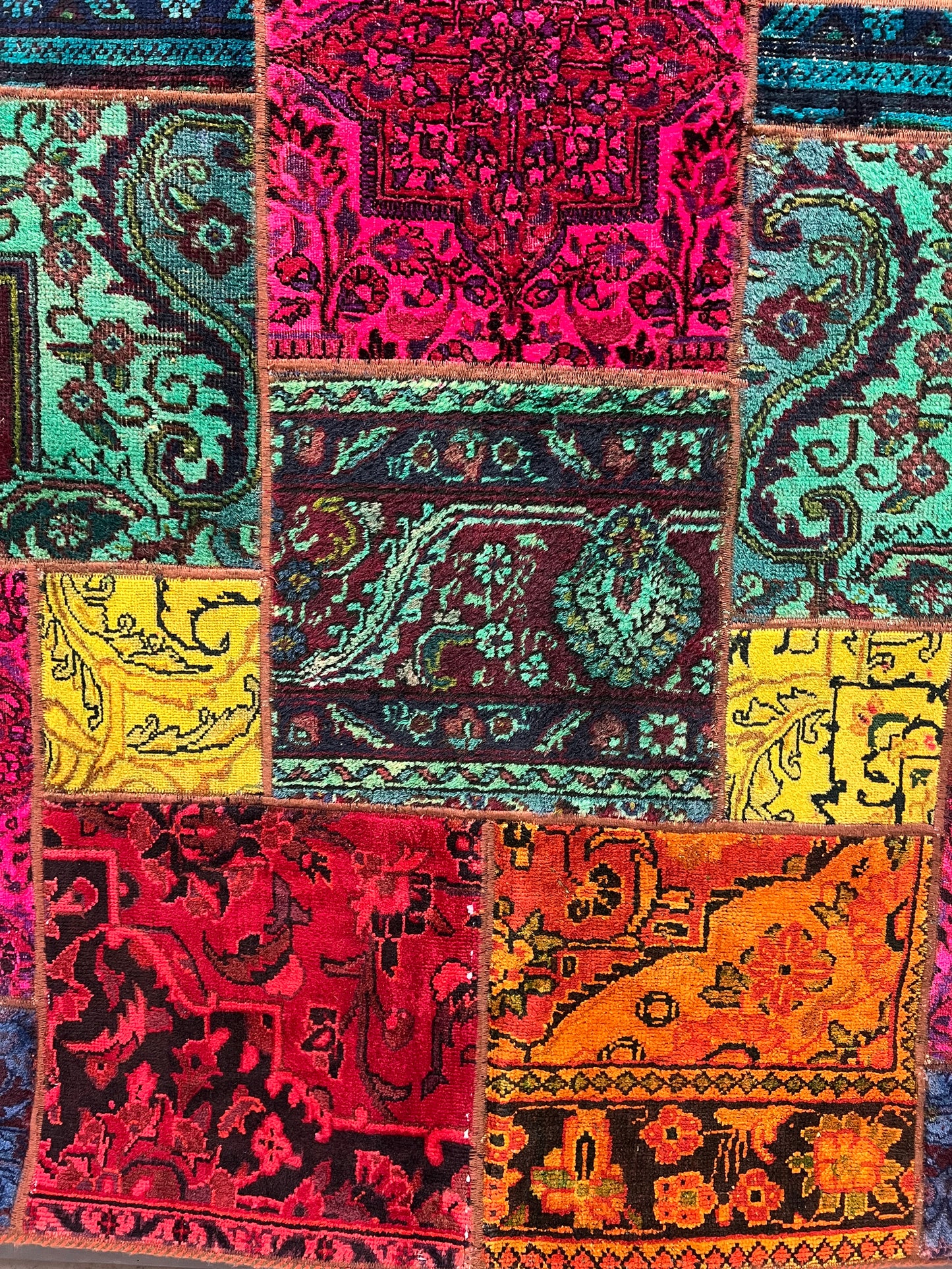 PATCHWORK RUG HAND MADE EXCLUSIVE FOR THE RUG CLUB