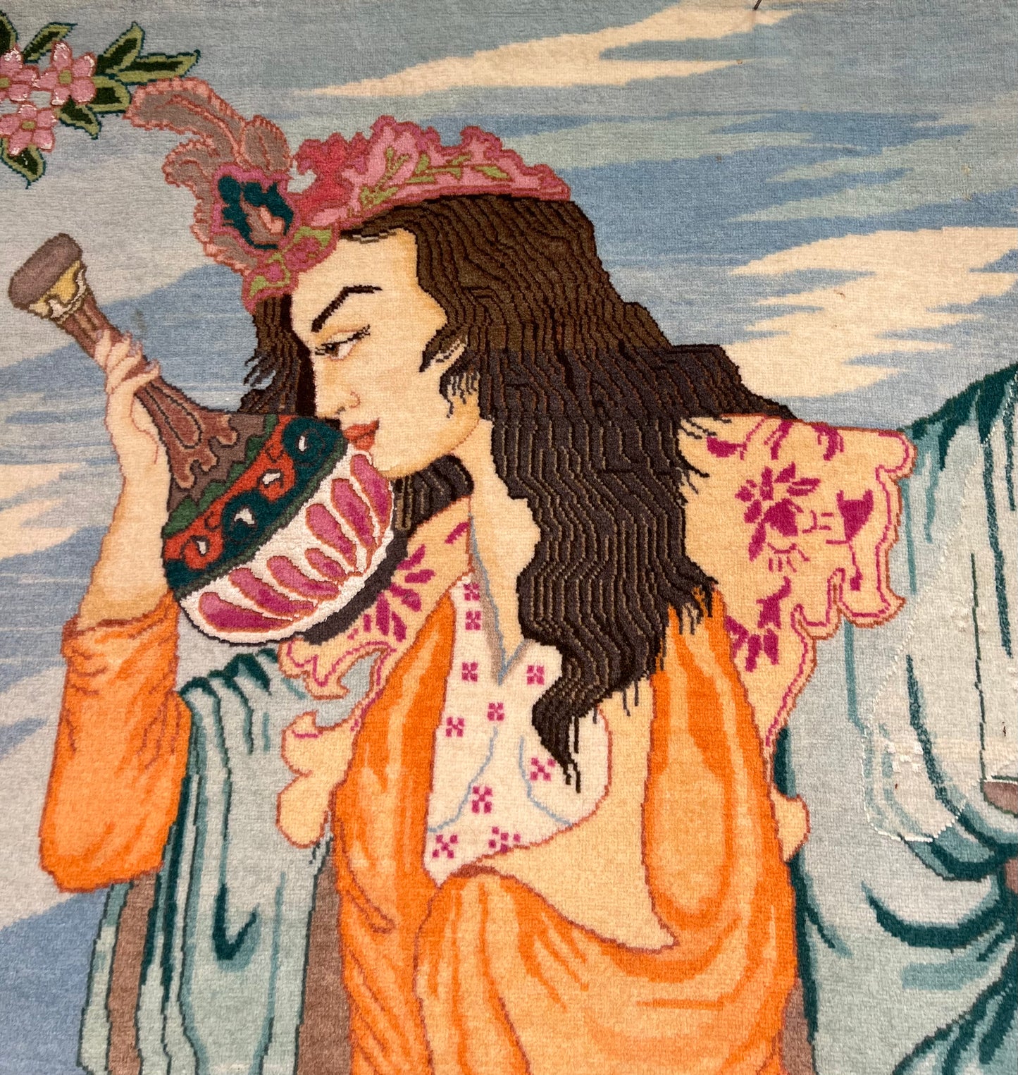 TABRIZ RUG MINIATURE PICTURE  OLD( OMAR KHAYYAM-HAFEZ - SAADI) 6