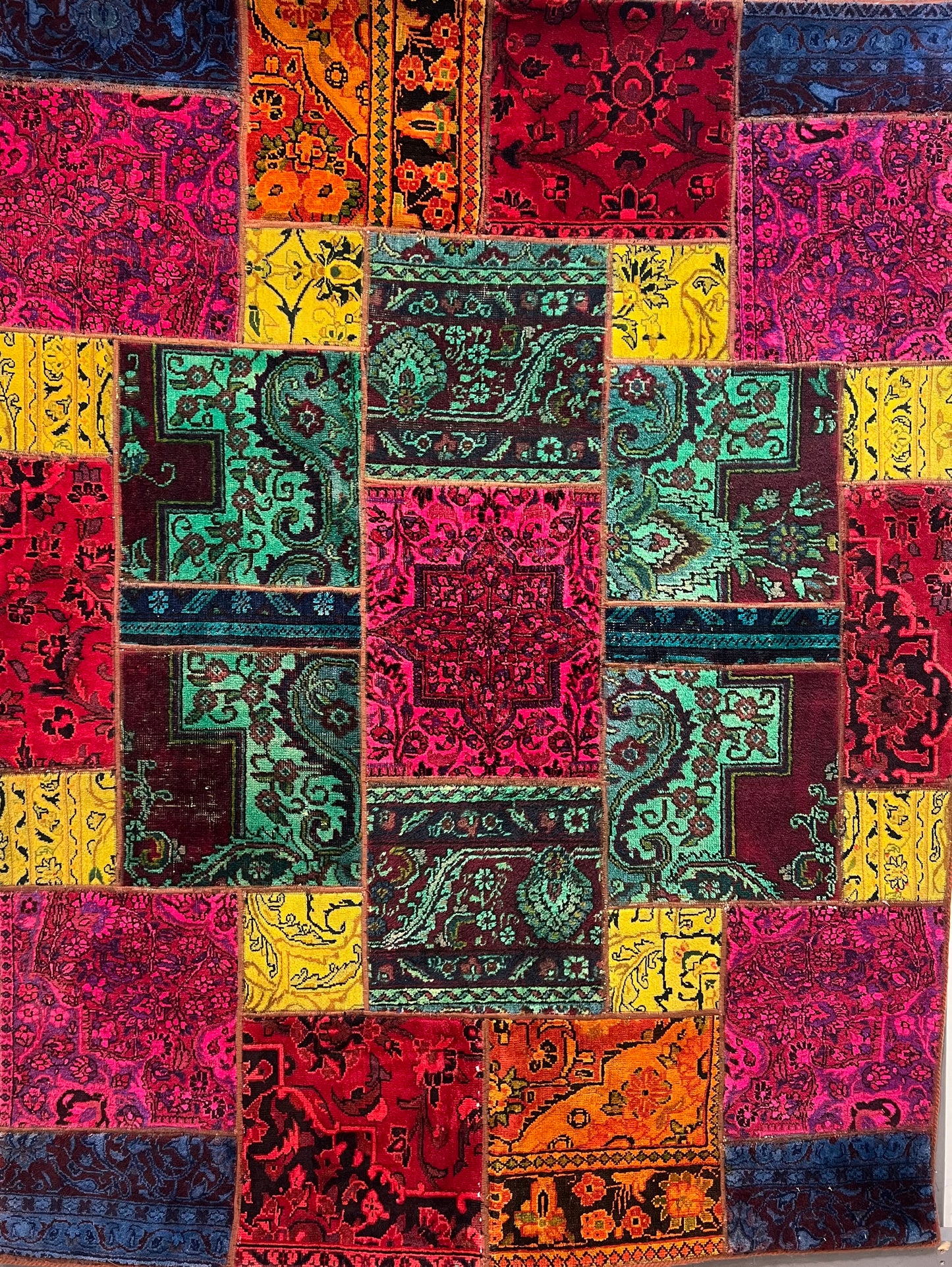 PATCHWORK RUG HAND MADE EXCLUSIVE FOR THE RUG CLUB