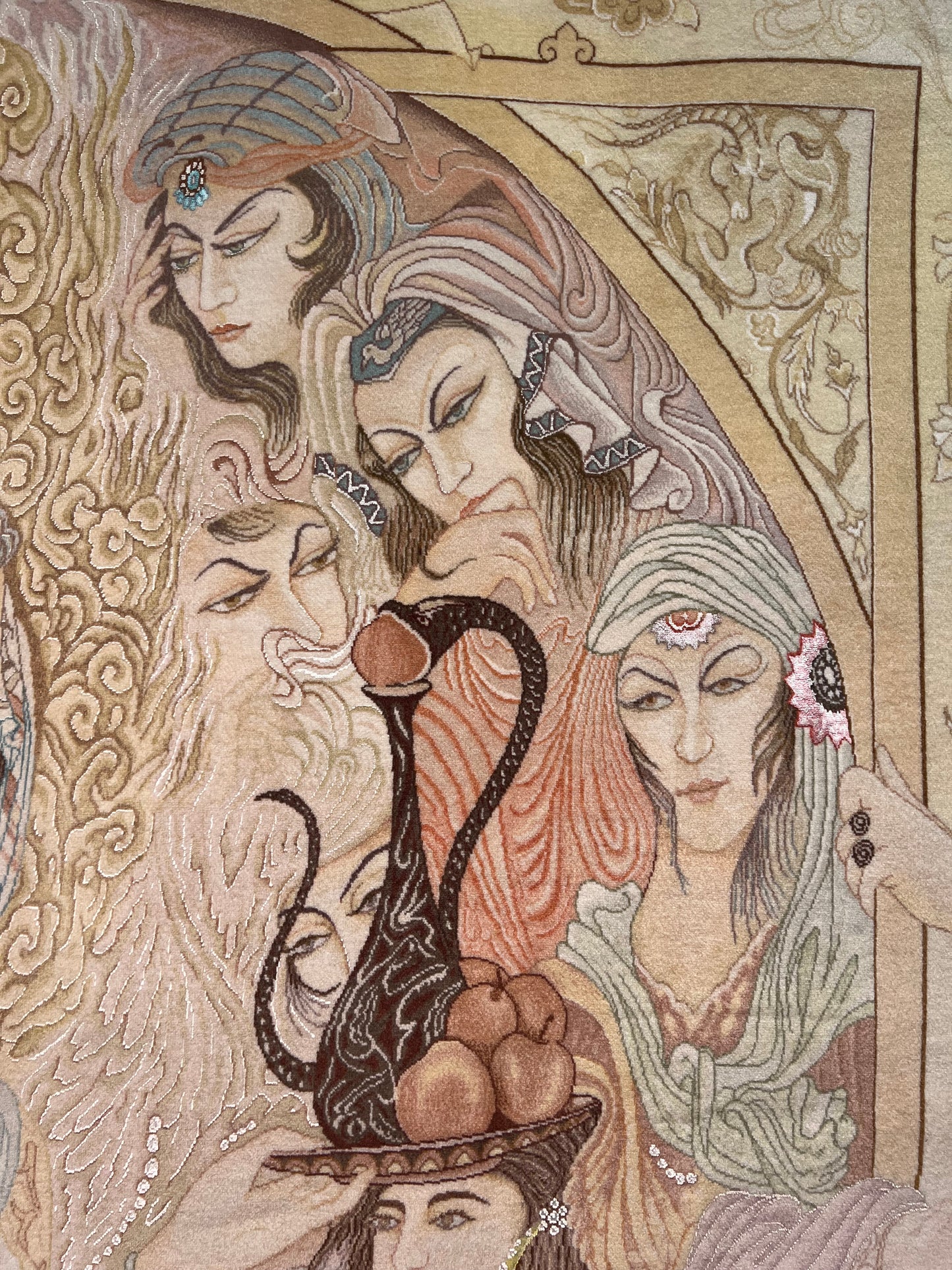 TABRIZ RUG  (60 RAJ) JOSEPH AND ZULEIKHA (POTIPHAR,S WIFE) LIMITED EDITION