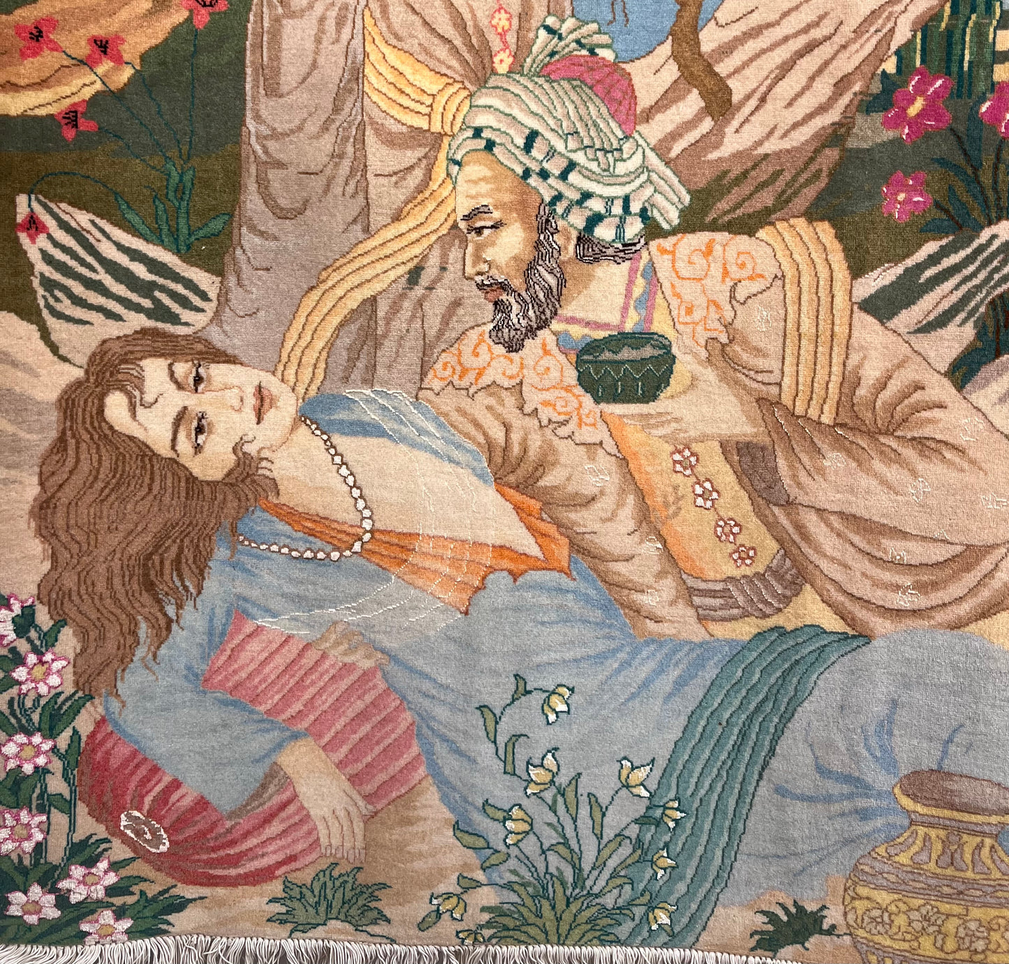 TABRIZ RUG MINIATURE PICTURE  OLD( OMAR KHAYYAM-HAFEZ - SAADI) 6