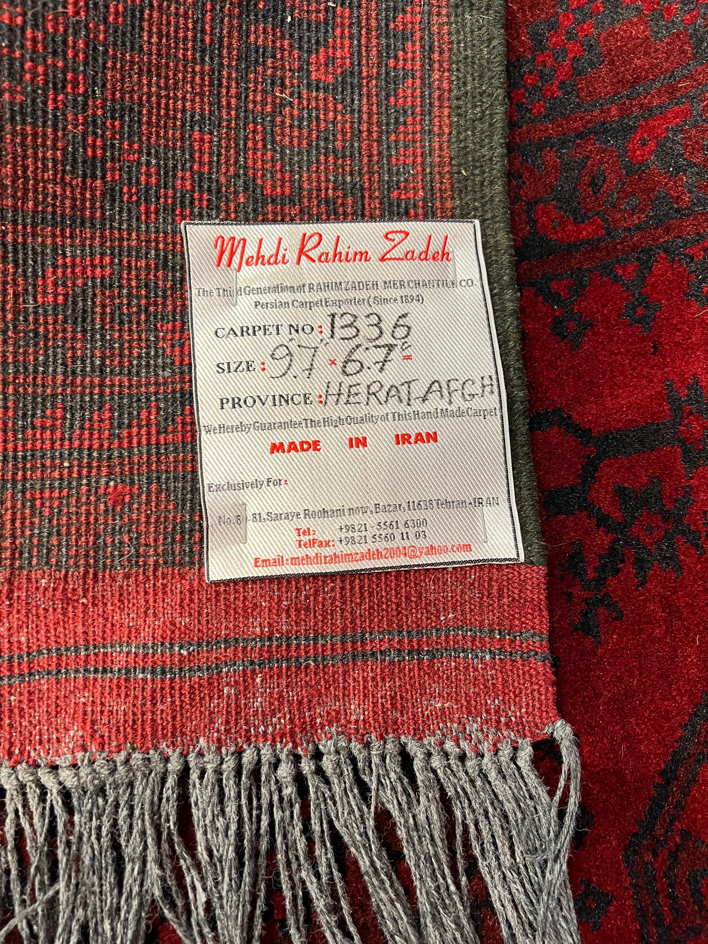 AFGHAN RUG HERATI