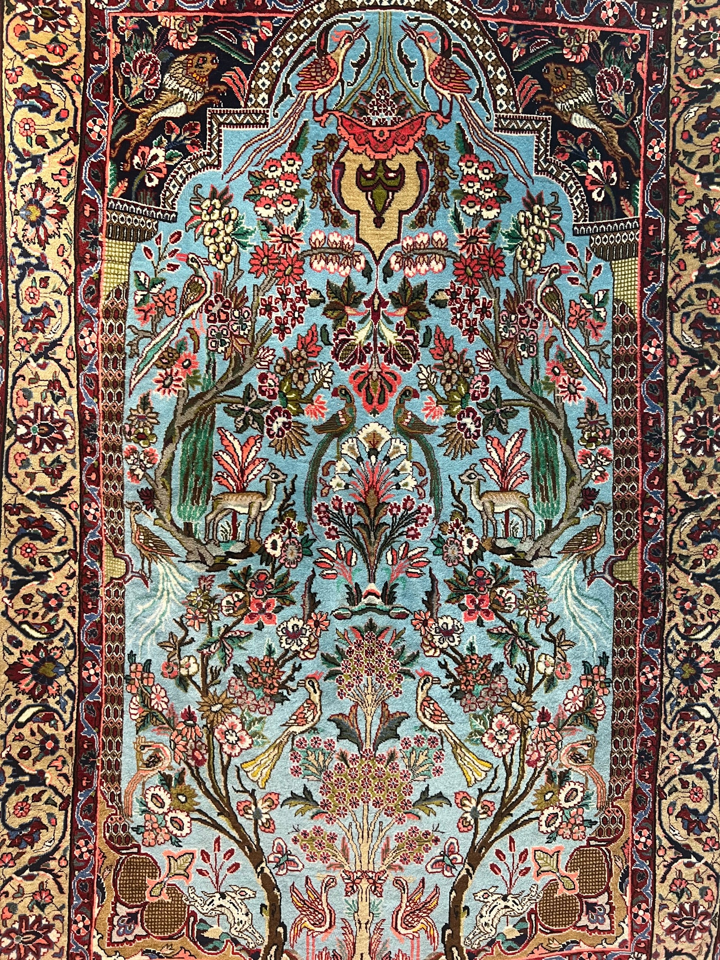 BIJAR RUG MEHRABI BAGH E BEHESHT OLD