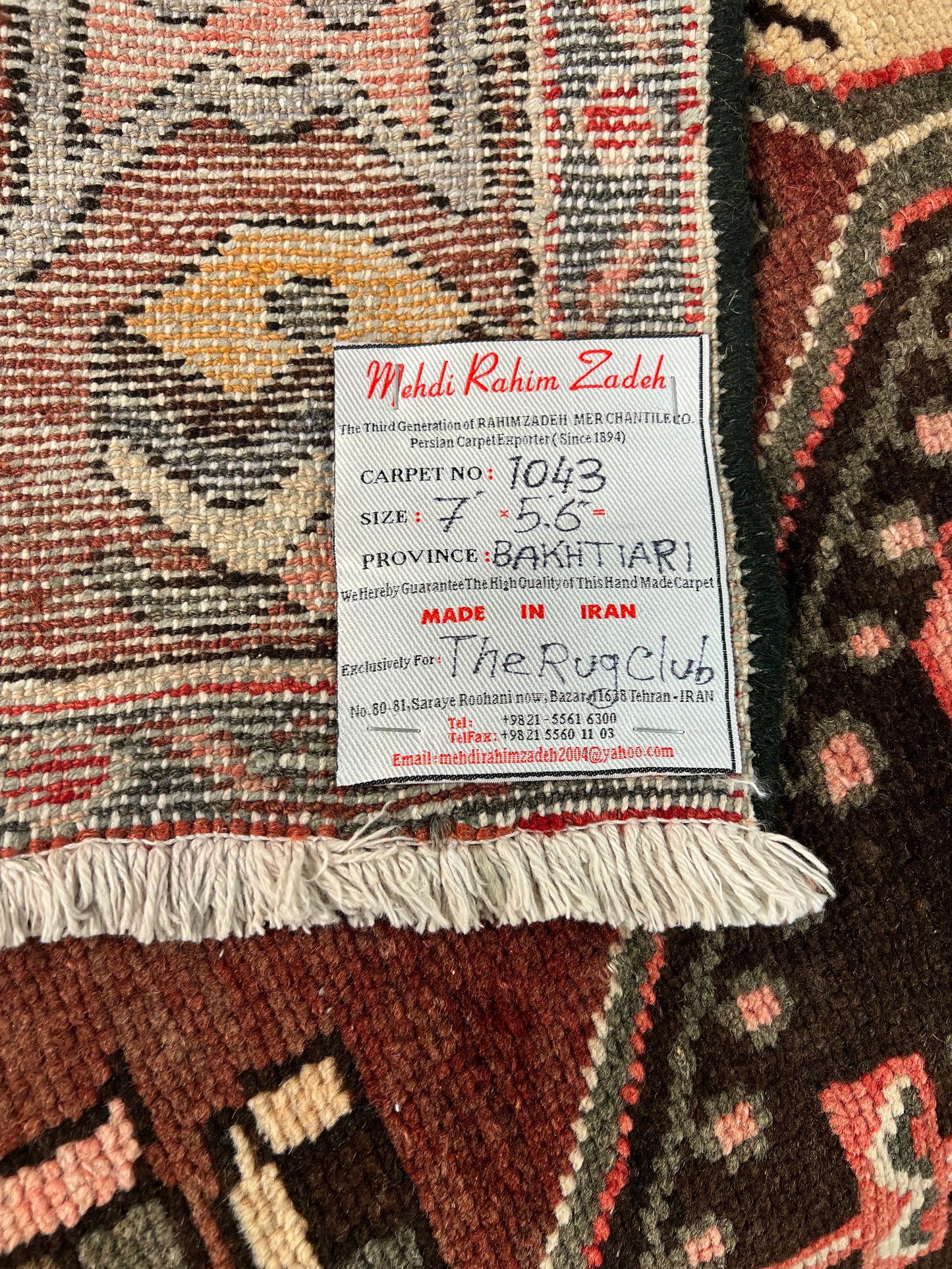 BAKHTIARI RUG