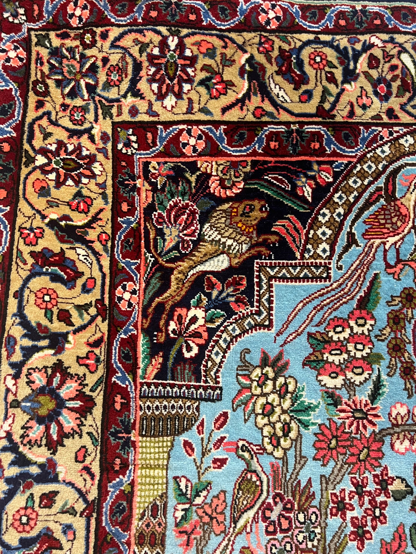 BIJAR RUG MEHRABI BAGH E BEHESHT OLD