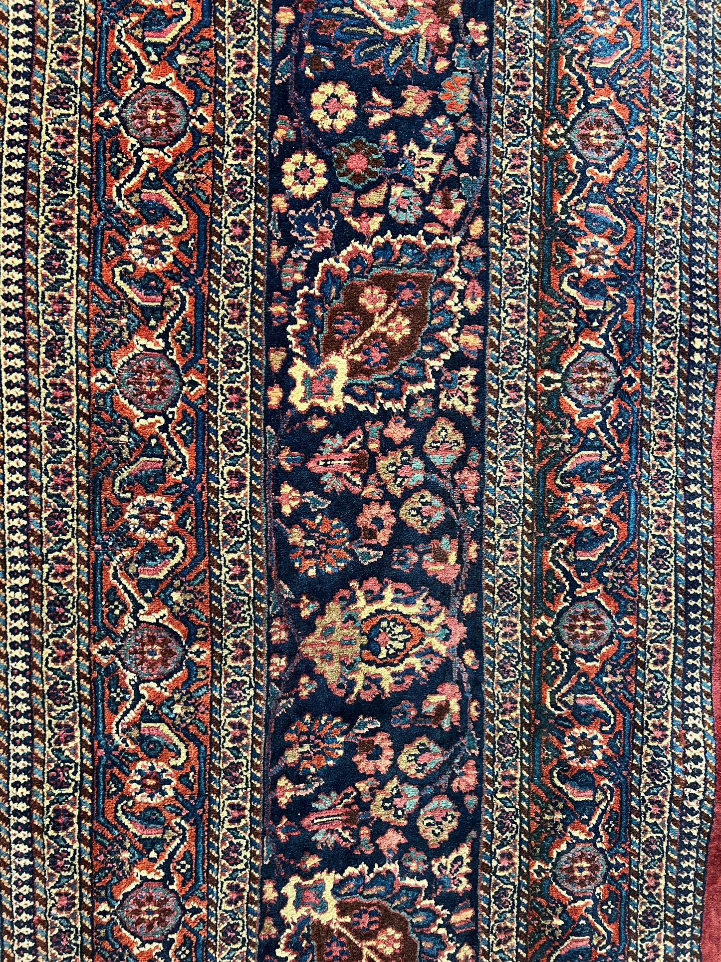 MASHAD RUG AMOOGHLI A RUG RESCUED FROM THE 2nd WORLD WAR IN WEST BERLIN (GERMANY) 111