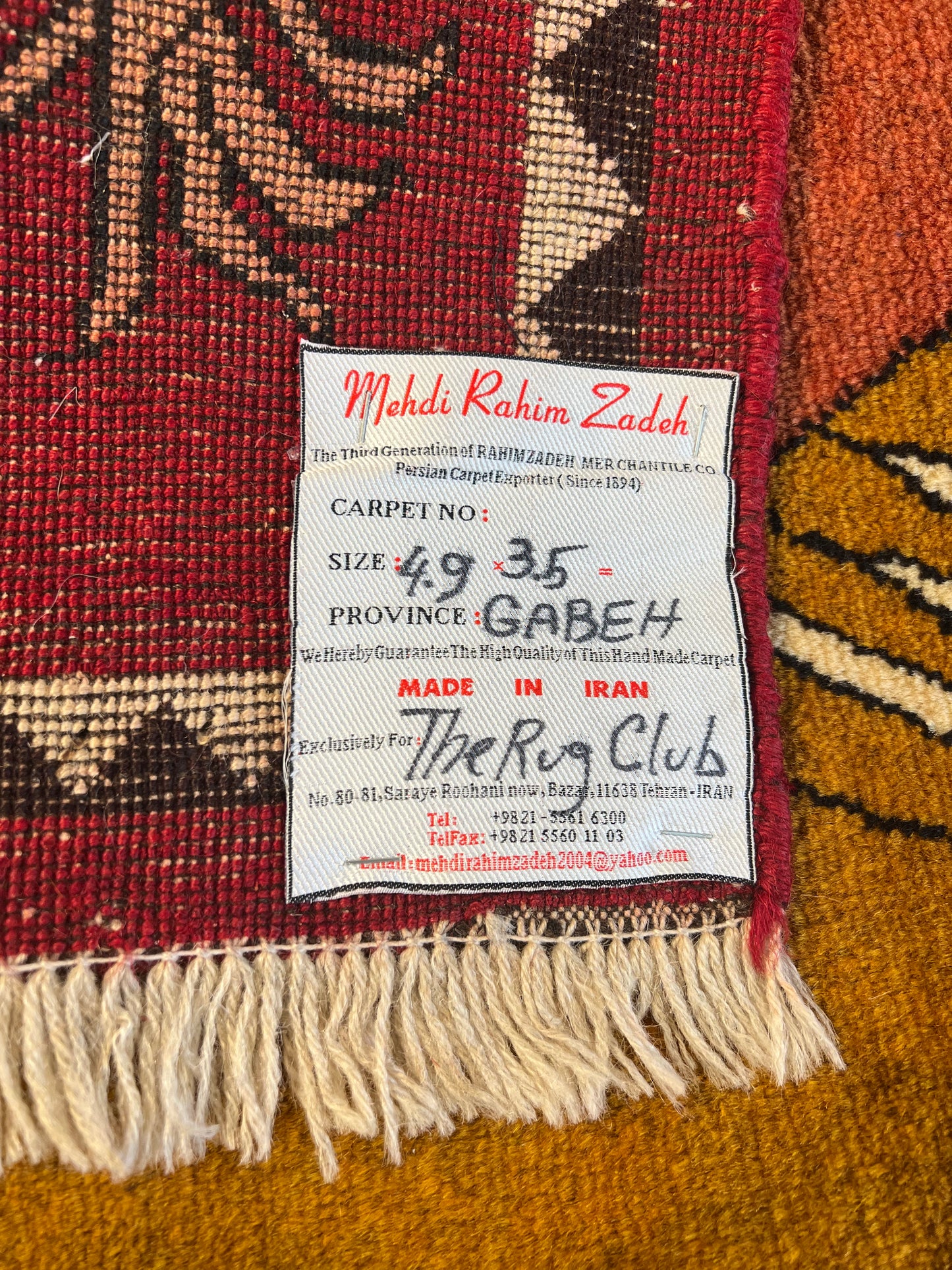 LION GABBEH RUG