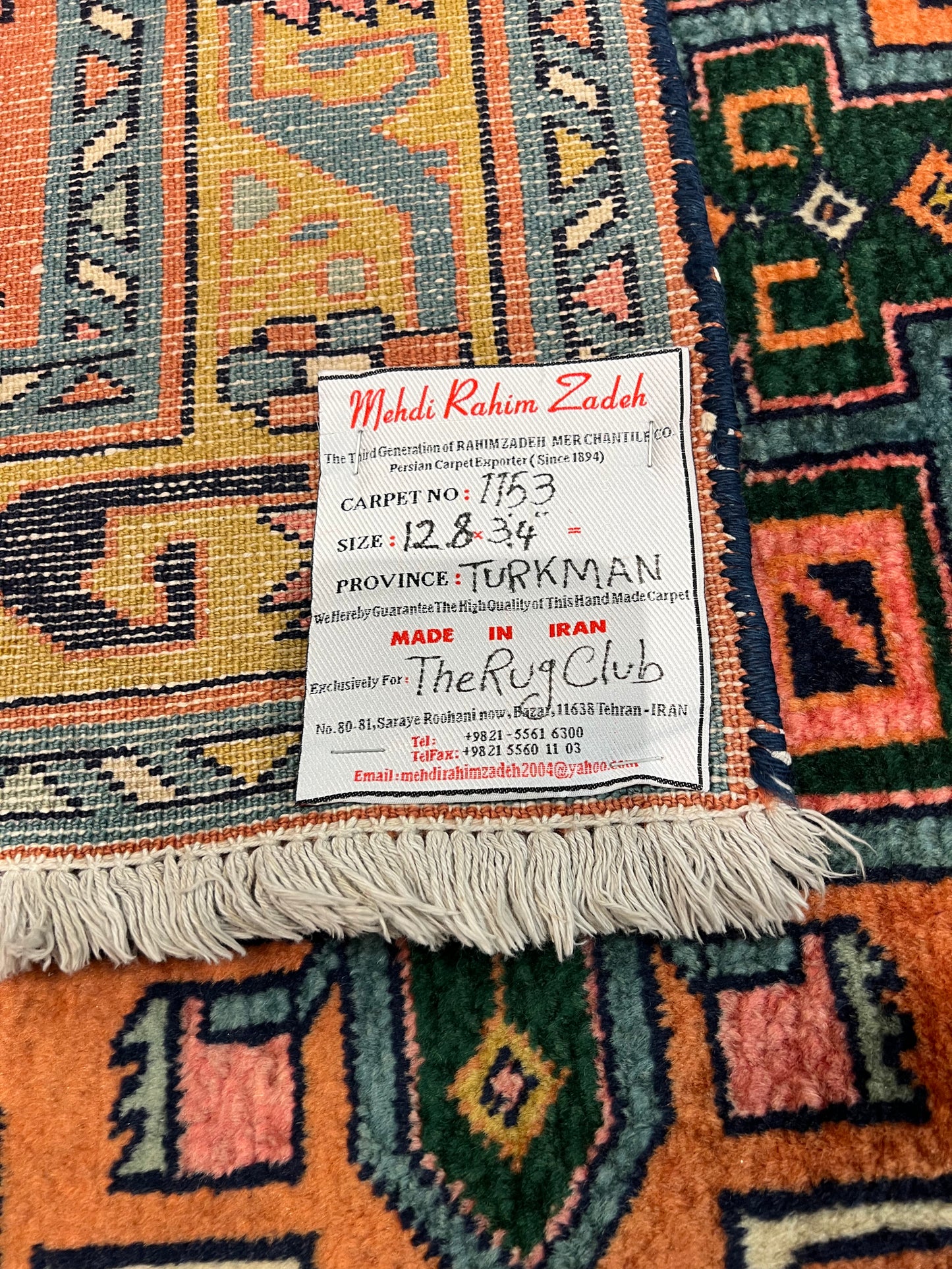 TURKMAN RUG GONBAD RUNNER