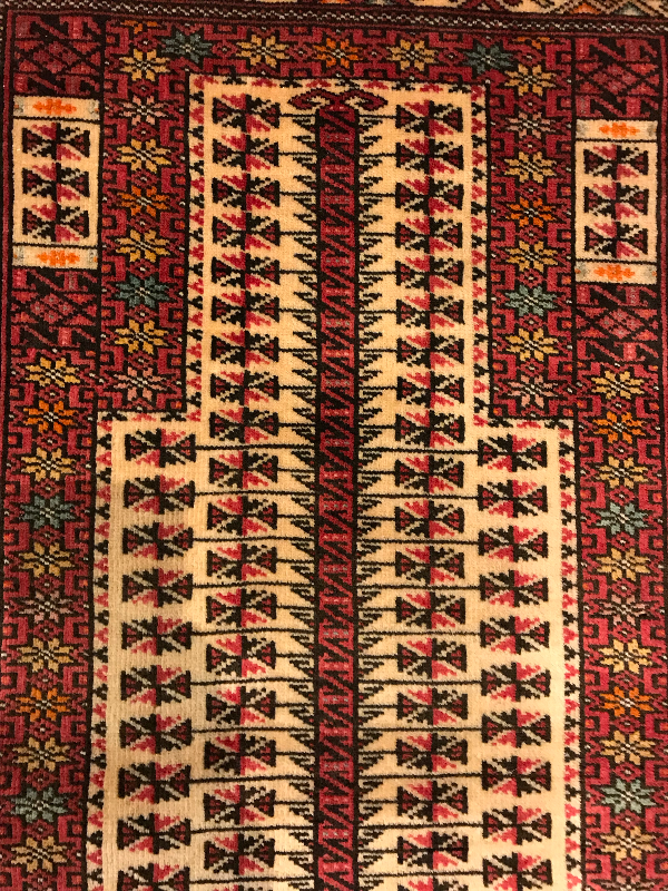 TURKMAN VERY FINE PRAYER RUG