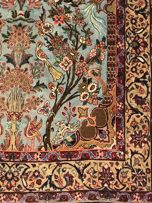 BIJAR RUG MEHRABI BAGH E BEHESHT OLD