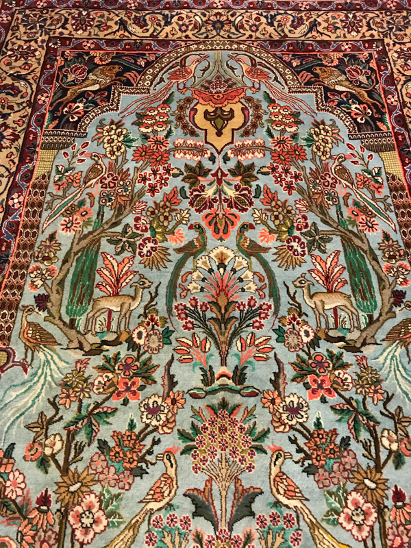 BIJAR RUG MEHRABI BAGH E BEHESHT OLD