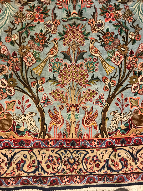 BIJAR RUG MEHRABI BAGH E BEHESHT OLD