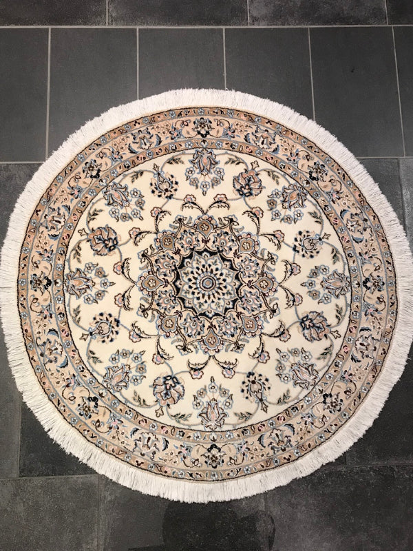 Nain RUG ROUND Persian Hand made Rug