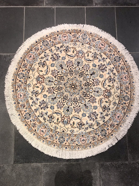 NAIN RUG FINE WOOL WITH SILK (1229)