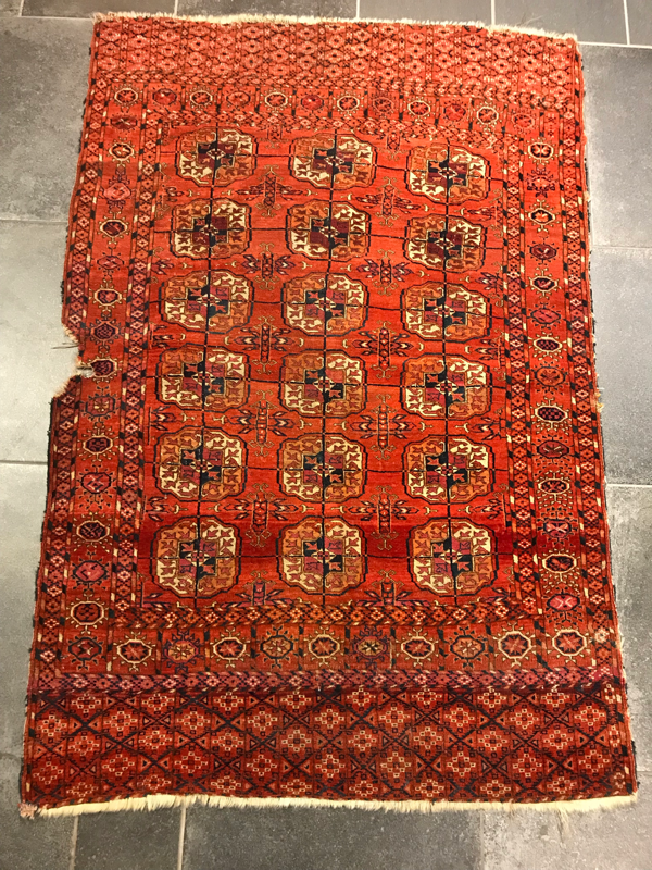 TURKMAN RUG YAMUUTY OLD ANTIQUE RUG