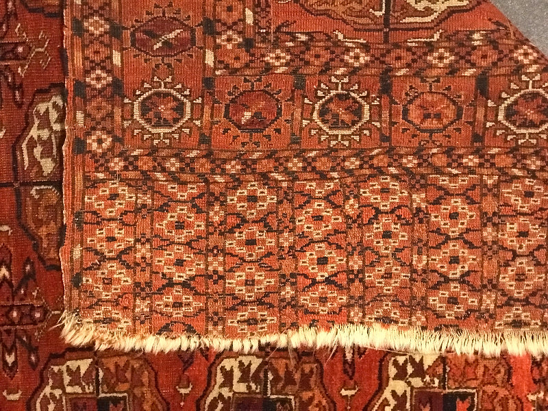 TURKMAN RUG YAMUUTY OLD ANTIQUE RUG