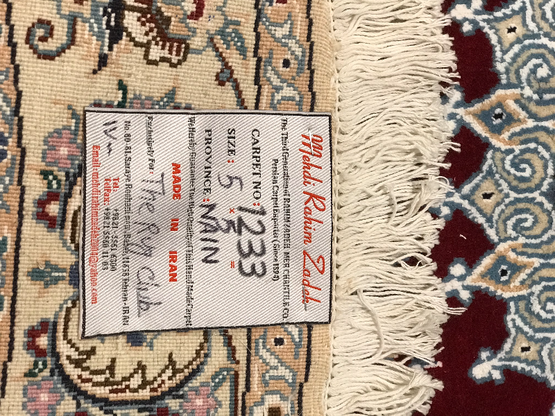 NAIN RUG ( BEST LAMB WOOL  AND SILK )