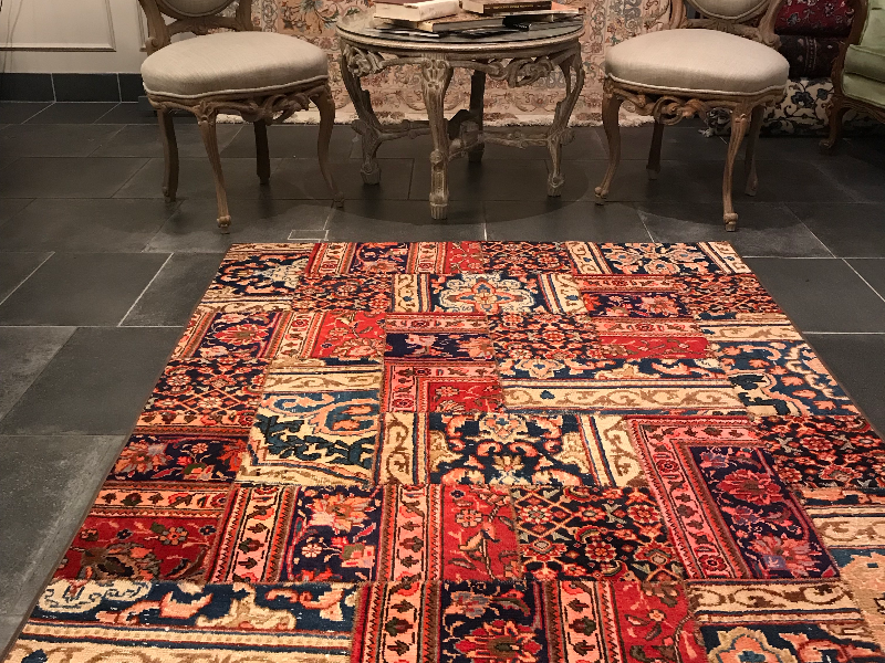PATCHWORK RUG HAND MADE PERSIAN