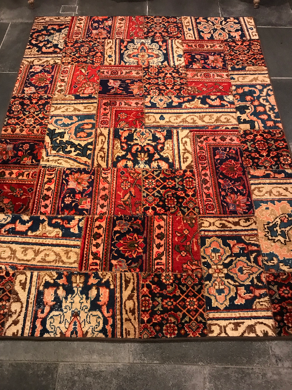 PATCHWORK RUG HAND MADE PERSIAN
