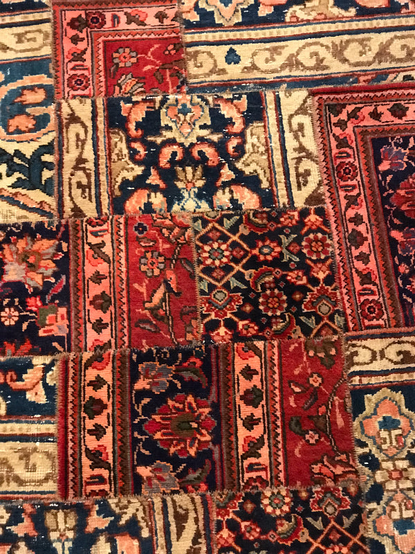 PATCHWORK RUG HAND MADE PERSIAN