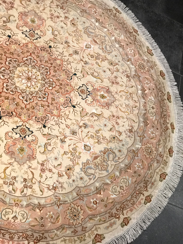 TABRIZ 60 RAJ (460 KNOTS PER SQ INCHES) FINE LAMB WOOL AND SILK ON COTTON 779