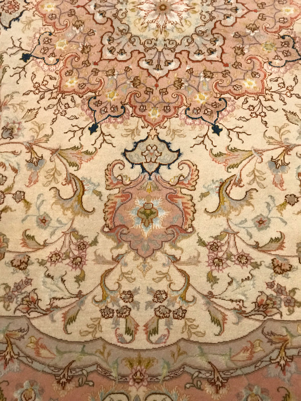 TABRIZ 60 RAJ (460 KNOTS PER SQ INCHES) FINE LAMB WOOL AND SILK ON COTTON 779