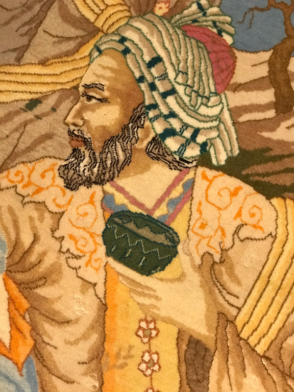TABRIZ RUG MINIATURE PICTURE  OLD( OMAR KHAYYAM-HAFEZ - SAADI) 6