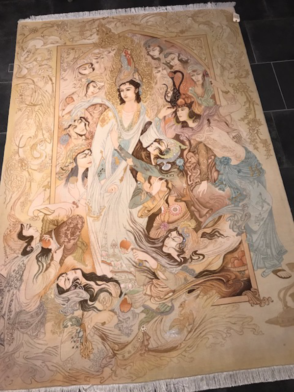 TABRIZ RUG  (60 RAJ) JOSEPH AND ZULEIKHA (POTIPHAR,S WIFE) LIMITED EDITION