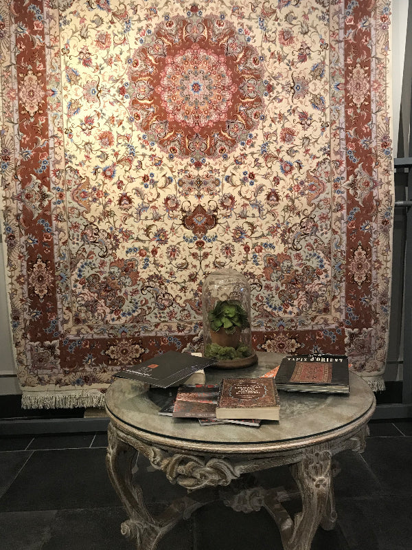 TABRIZ RUG  OLIA -FOUNDAATION SILK WITH 9 COLOURS OF SILK (60 RAJ)