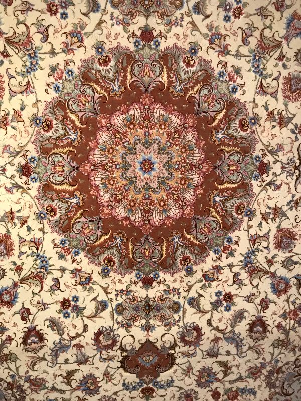TABRIZ RUG  OLIA -FOUNDAATION SILK WITH 9 COLOURS OF SILK (60 RAJ)