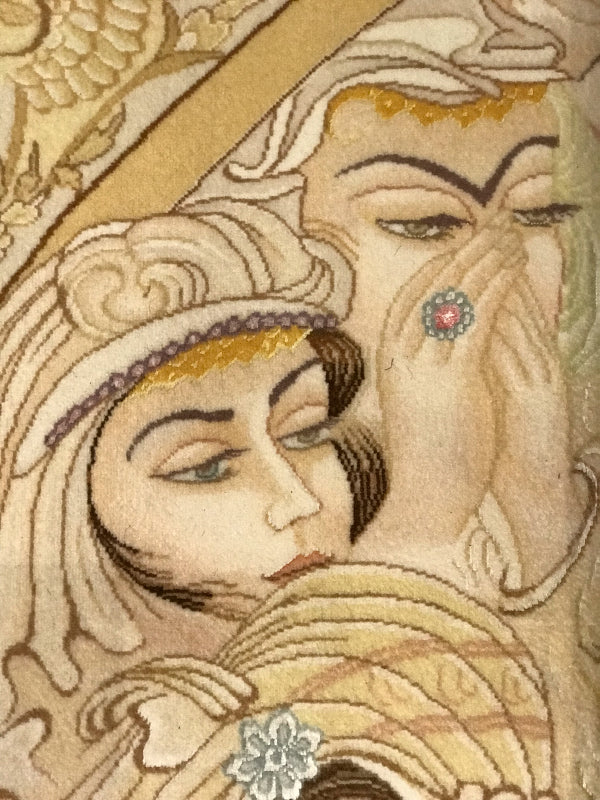 TABRIZ RUG  (60 RAJ) JOSEPH AND ZULEIKHA (POTIPHAR,S WIFE) LIMITED EDITION
