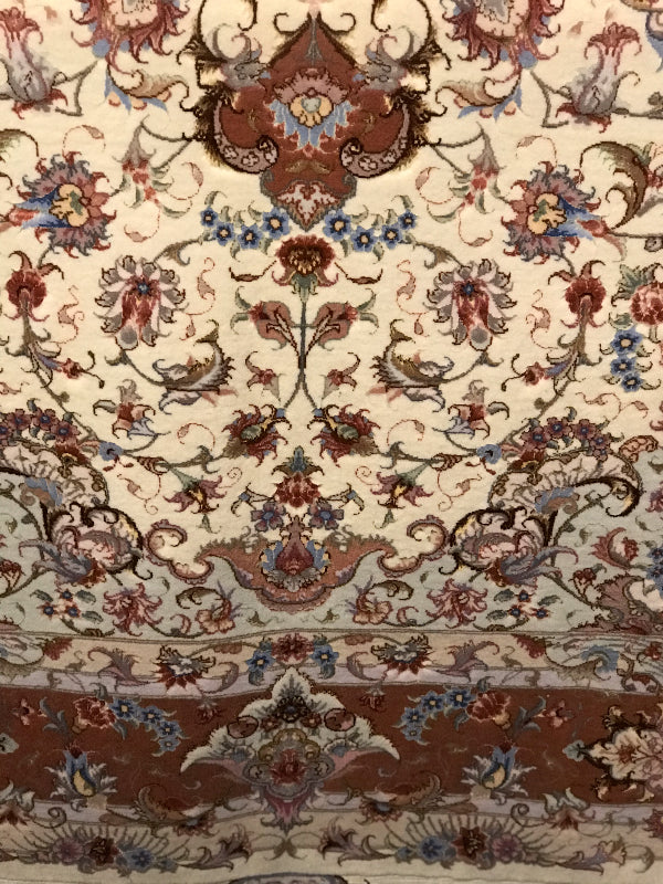 TABRIZ RUG  OLIA -FOUNDAATION SILK WITH 9 COLOURS OF SILK (60 RAJ)