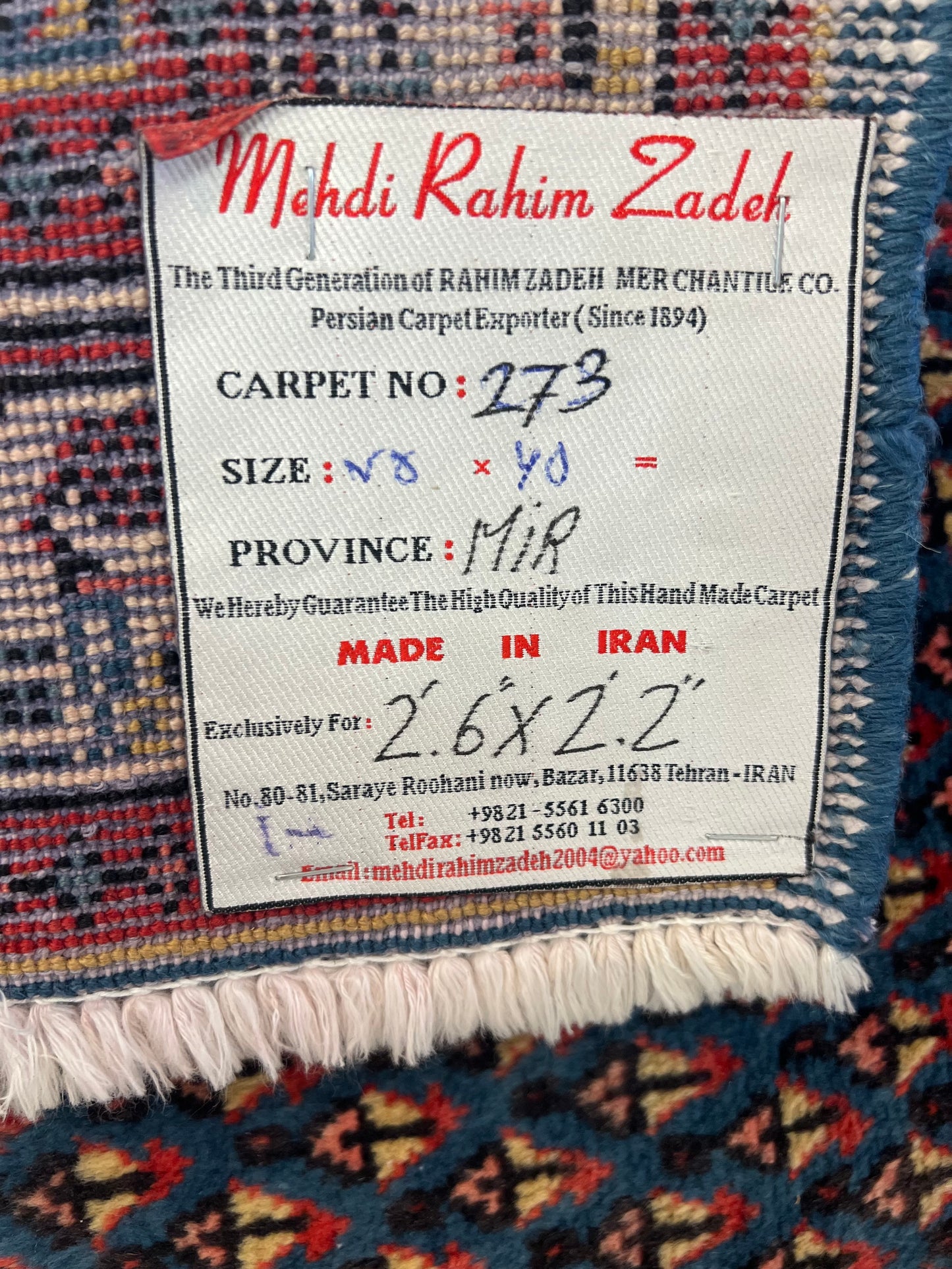 BOTEH MIR SARAVAND RUG