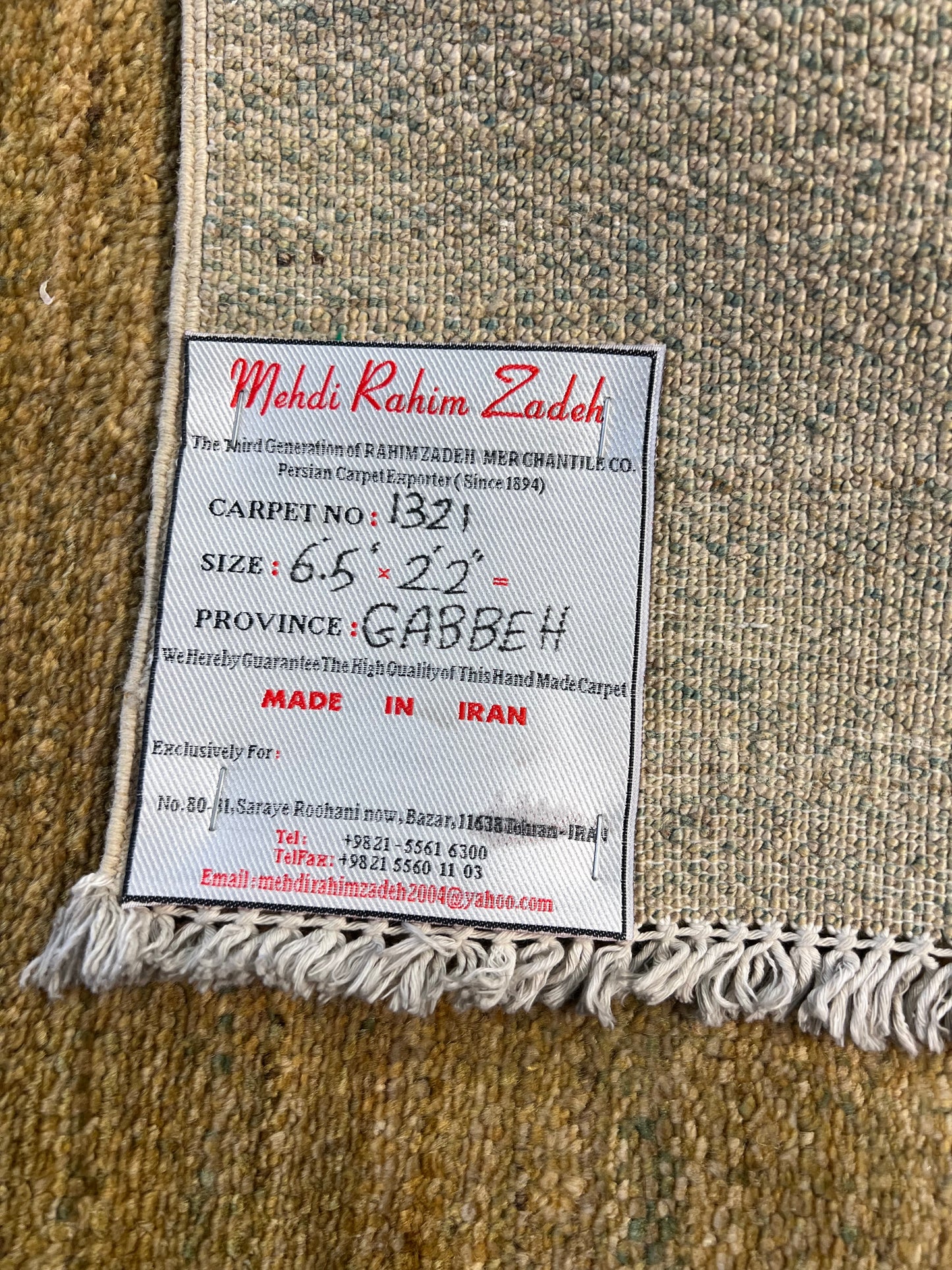 GABBEH RUG