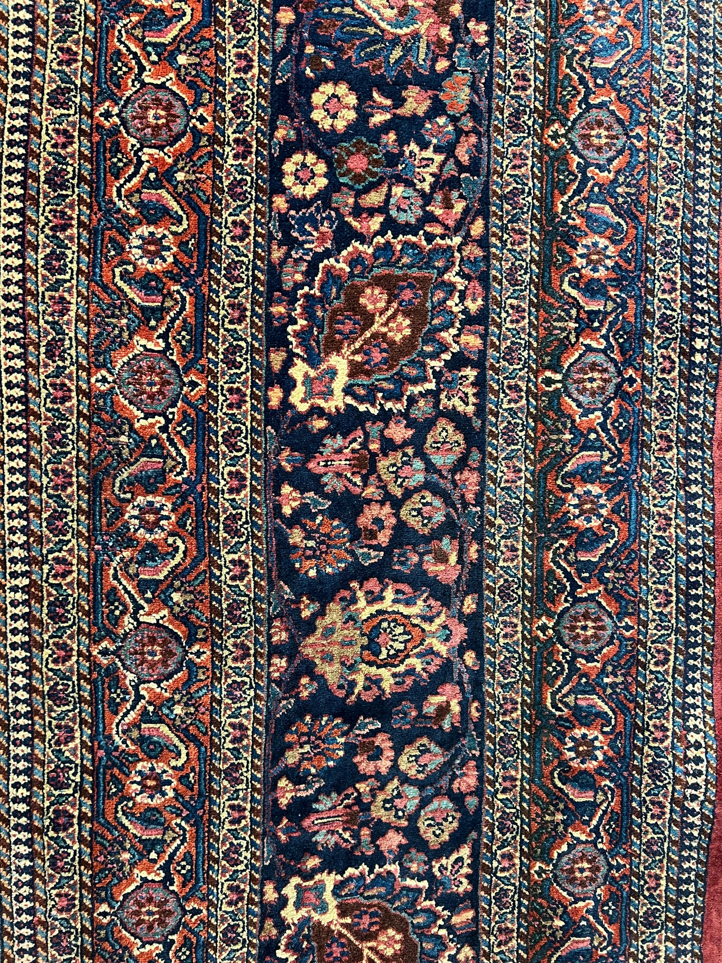 MASHAD RUG AMOOGHLI A RUG RESCUED FROM THE 2nd WORLD WAR IN WEST BERLIN (GERMANY) 111