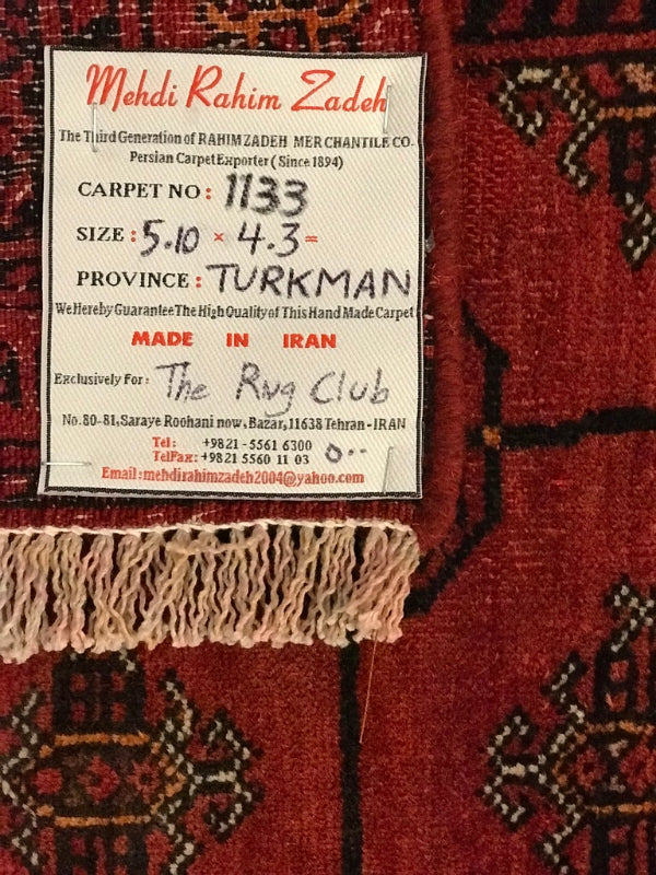 Turkmen Persian Hand made Rug 1133